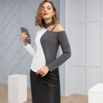 Блуза Фантазия элегантности. Состав: 32% вискоза, 63% п/э, 5% спандекс