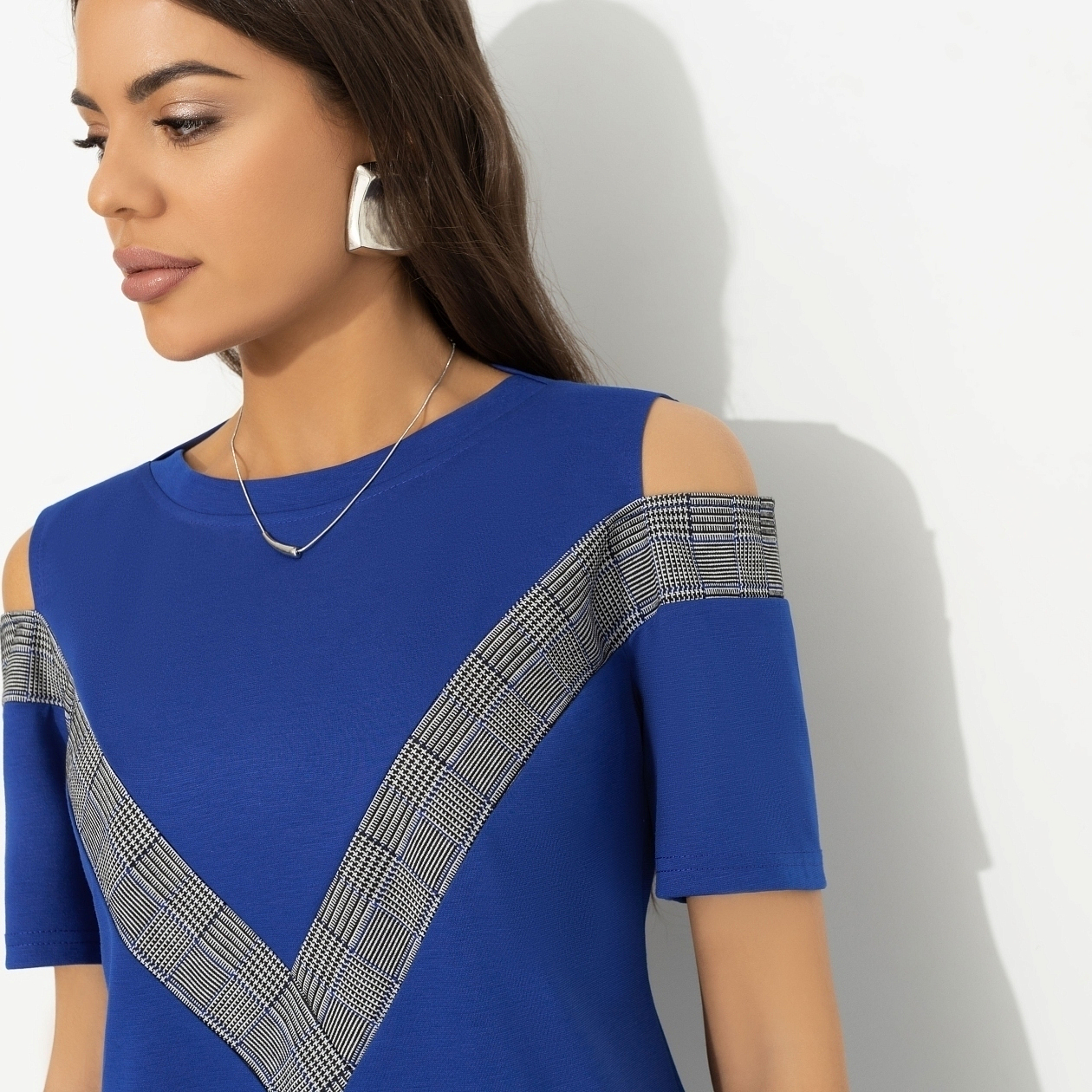 Брючный комплект Нешуточная конкуренция (blue, 2 в 1). Состав: 65% полиэстер, 30% вискоза, 5% спандекс