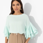 Блуза Молниеносная влюбленность (mint). Состав: 100 % вискоза