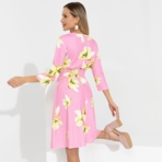 Платье Стильный офис (flower magic). Состав: 95% п/э, 5% спандекс