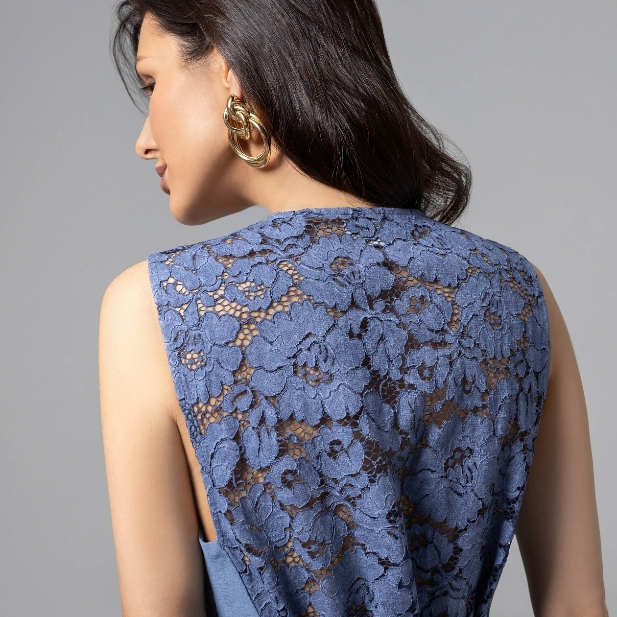 Идеал для всех (синий). Состав: 35% п/э, 30% вискоза, 30% хлопок, 5% спандекс