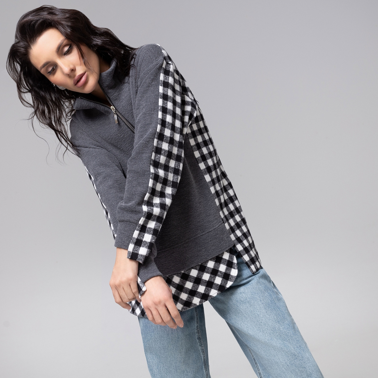 Путешествие начинается (мокрый асфальт). Состав: 65% п/э, 30% вискоза, 5% спандекс