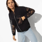 Бомбер Мода в большом городе (блэк). Состав: 75% полиэстер, 10% хлопок, 10% нейлон, 5% спандекс