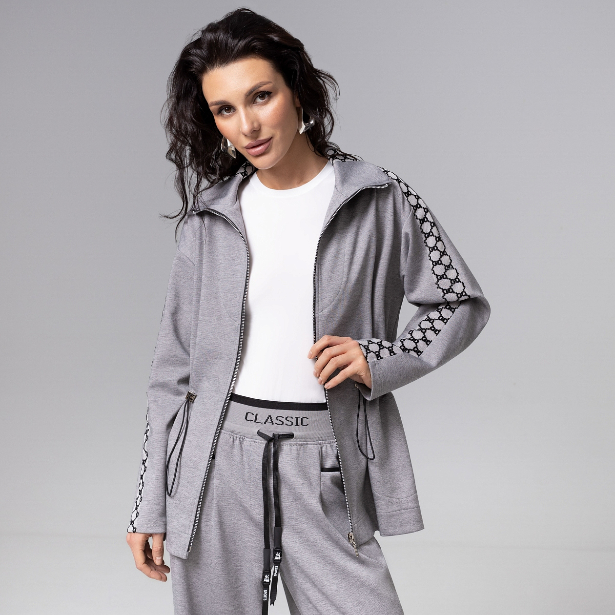 Свобода движений (серая). Состав: 35% п/э, 30% вискоза, 30% нейлон, 5% спандекс