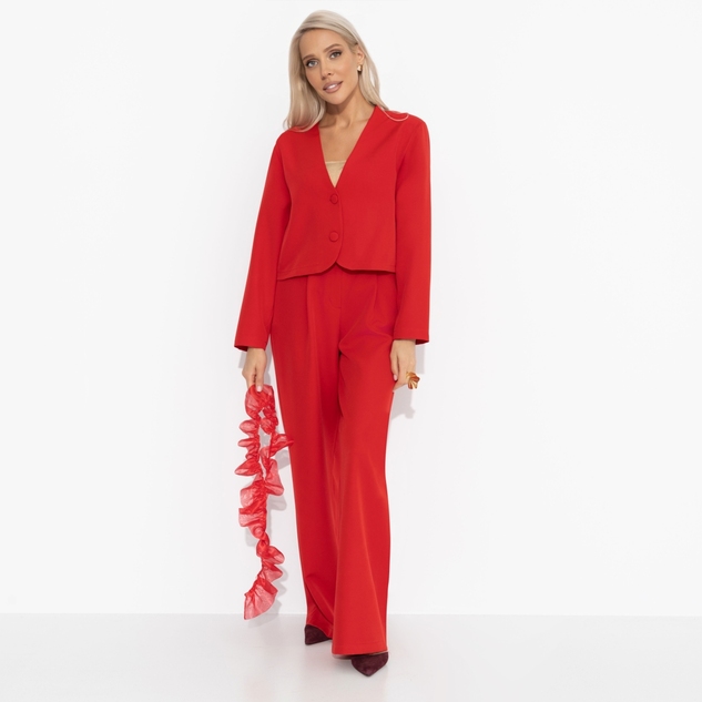 Брючный костюм Всегда вовремя, всегда стильно (2 в 1, с воротником) 