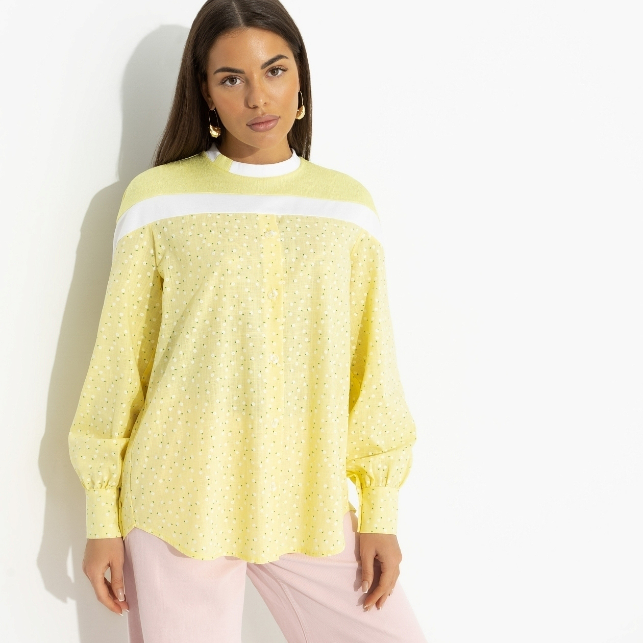 Всплеск эмоций (yellow). Состав: 65% хлопок, 20% вискоза, 13% п/э, 2% спандекс