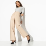 Брюки Модный захват (beige). Состав: 55% п/у волокно, 45% полиэстер