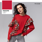 Лонгслив Гардеробная магия (красный). Состав: 55% полиэстер, 30% вискоза, 10% хлопок, 5% спандекс