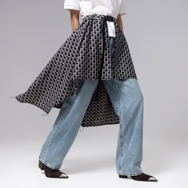 Юбка-килт Игра теней (серый) 