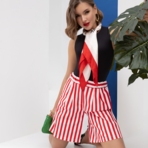 Шорты Ловим вайб! (рэд). Состав: 85% хлопок, 15% эластан