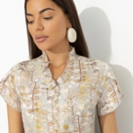 Блуза Лёгкий шик, тяжёлый эффект. Состав: 97% вискоза, 3% нейлон