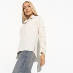 Блуза Успешный фэшн (milk). Состав: 95% п/э, 5% эластан