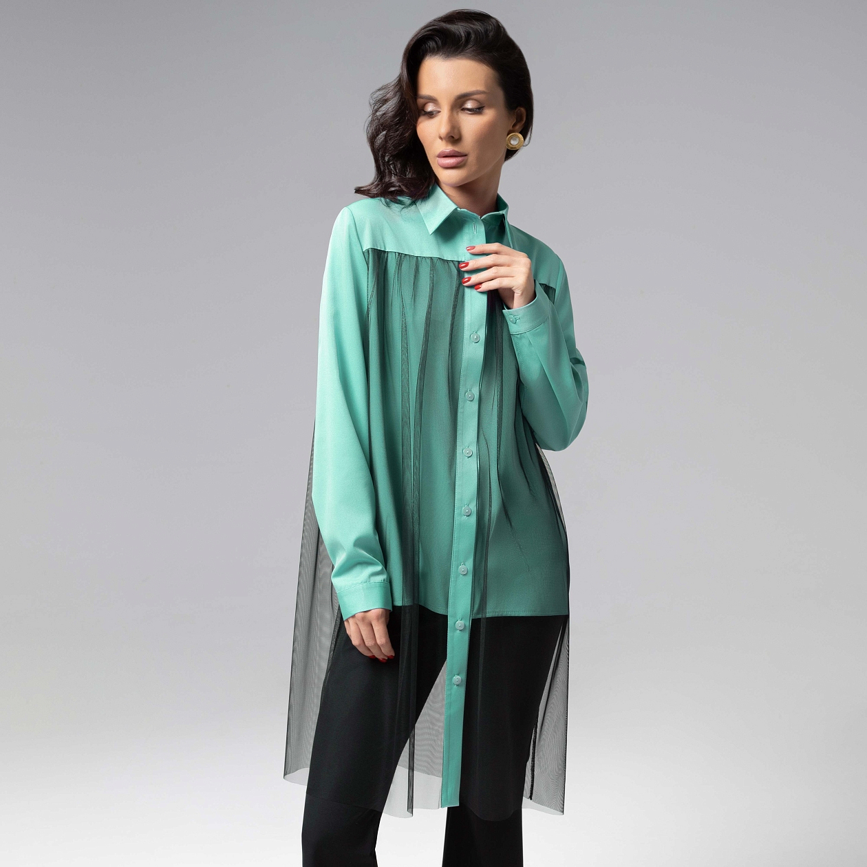 Срочно на обложку (бирюзовая). Состав: 95% вискоза, 5% эластан