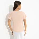 Блуза Откройся желаниям (оранжевая). Состав: 72% п/э, 22% вискоза, 6% спандекс