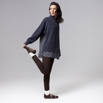 Путешествие начинается (синяя туманность). Состав: 65% п/э, 15% ангора, 15% акрил, 5% спандекс