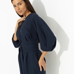 Платье Интересный подход (синий). Состав: 95% полиэстер, 5% эластан