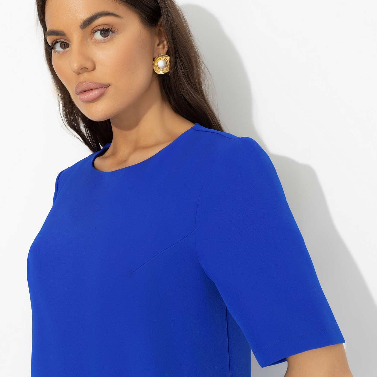 Платье Виртуальные будни (blue). Состав: 60% полиэстер, 37% вискоза, 3% спандекс