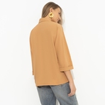 Блуза Твой личный тренд (бежевая). Состав: 96% полиэстер, 4% эластан