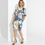 Платье Виртуальные будни (sweet flowers). Состав: 95% п/э, 5% эластан