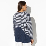 Туника Геометрия стиля (неповторимая). Состав: 65% п/э, 30% вискоза, 4% эластан, 1% мет. нить