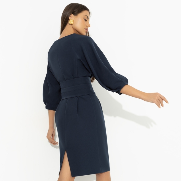 Платье Интересный подход (синий) 