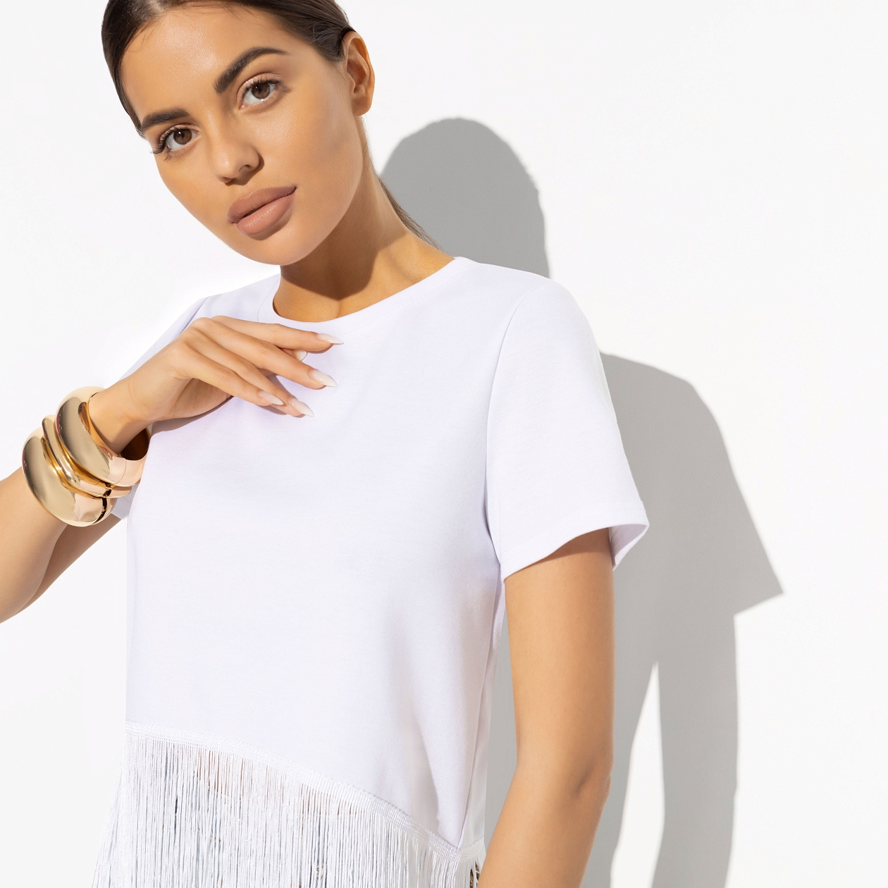 Футболка Хочу такую (white). Состав: 65% п/э, 30% вискоза, 5% стрейч