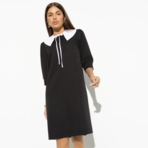 Платье Модное закулисье (2 в 1, с воротником). Состав: 60% полиэстер, 35% вискоза, 5% эластан