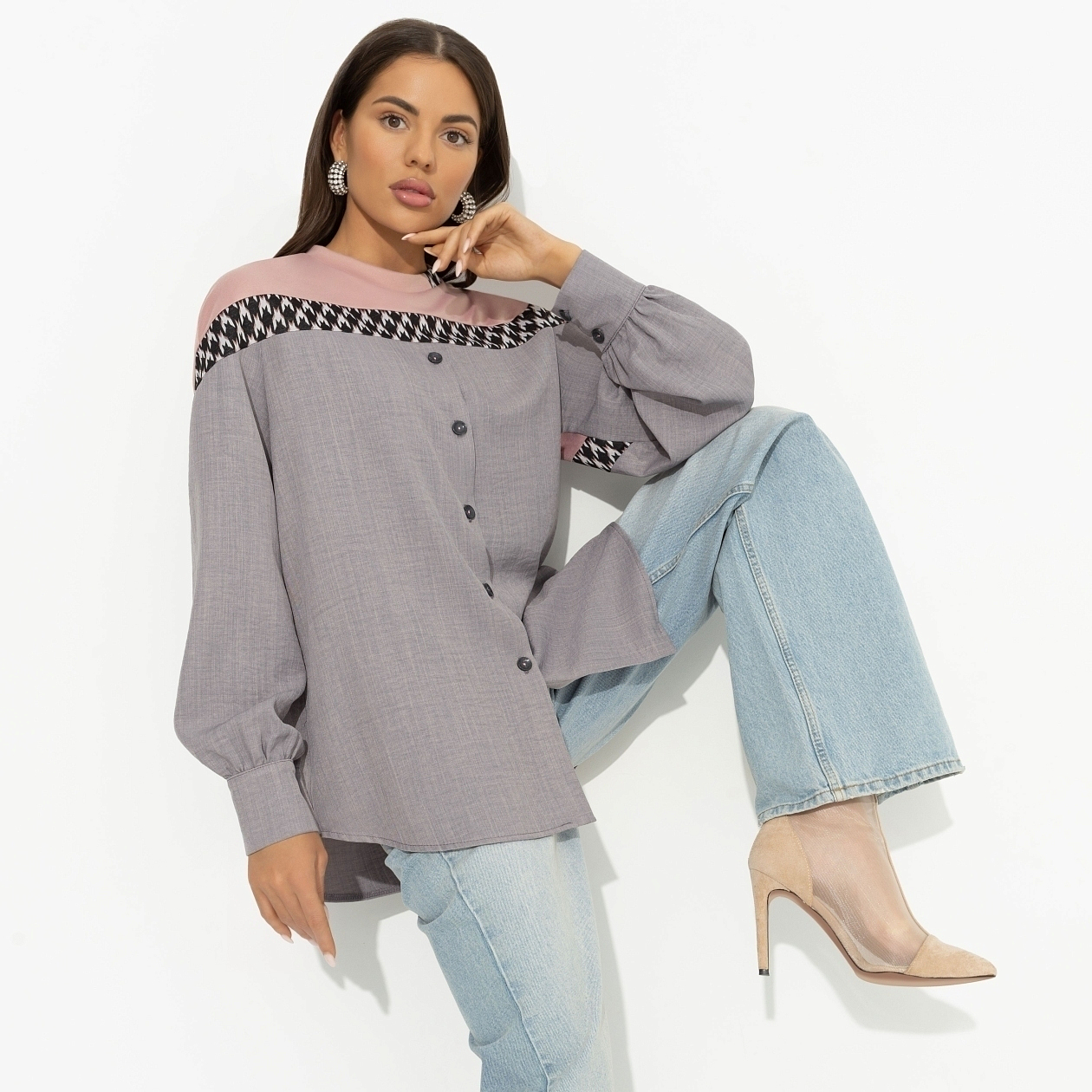 Всплеск эмоций (gray). Состав: 70% полиэстер, 25% вискоза, 5% спандекс