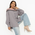 Всплеск эмоций (gray). Состав: 70% полиэстер, 25% вискоза, 5% спандекс