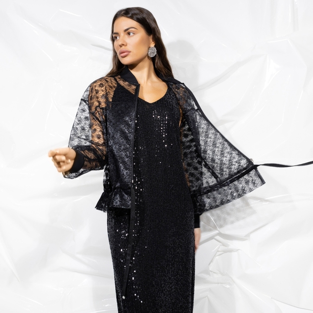 Бомбер Эпичный шик (black) 