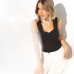 Безупречный силуэт (блэк стайл). Купить женский Топ оптом от производителя.