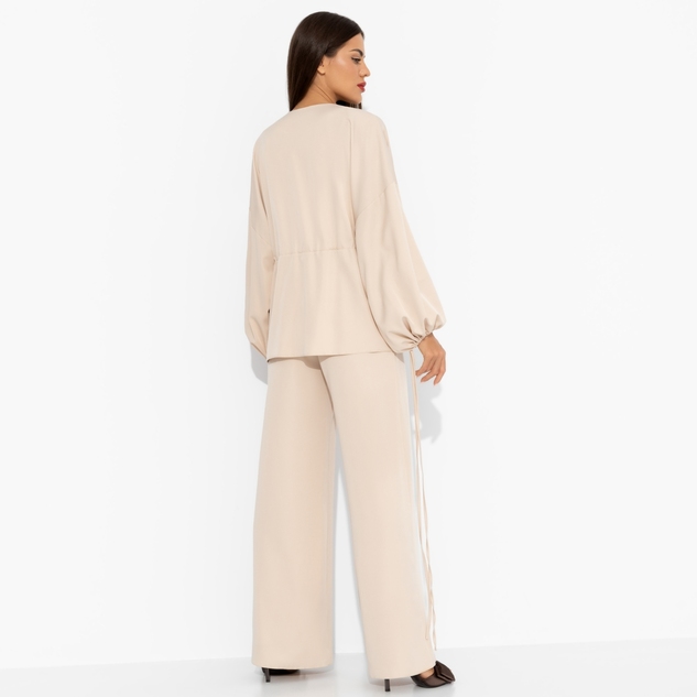 Брючный костюм Приручённый шик (3 в 1, бежевый) 