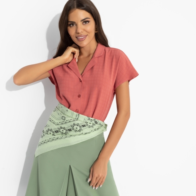 Блуза Стильный автограф (терракотовая) 