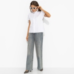 Блуза Модный приём (белая). Состав: 90% хлопок, 10% полиэстер