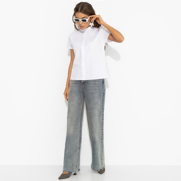 Блуза Модный приём (белая) 