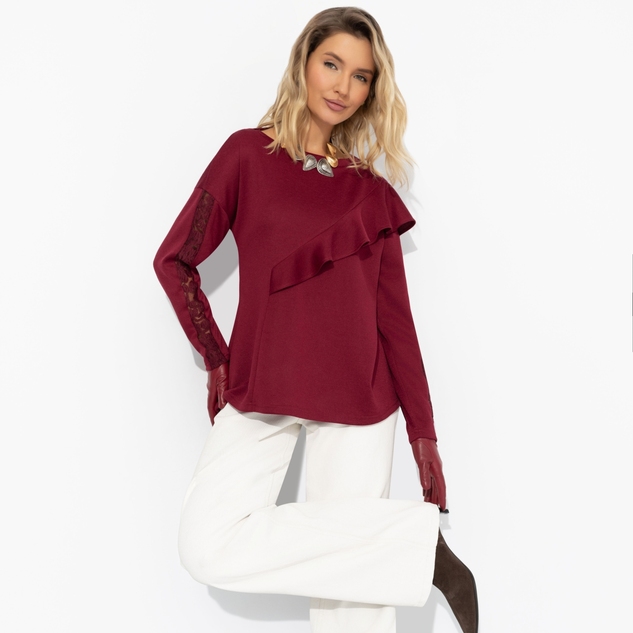 Туника Вам письмо (бордовая) 