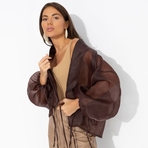 Жакет Вершина восхищения (коричневый). Состав: 100% полиэстер