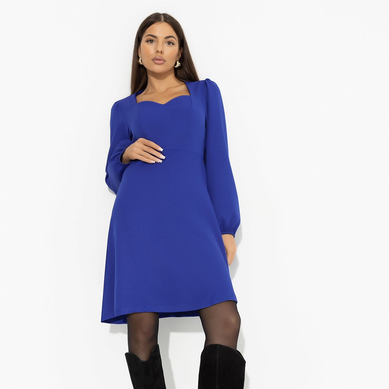 Платье Успешный прогрев (new). Состав: 60% полиэстер, 37% вискоза, 3% спандекс