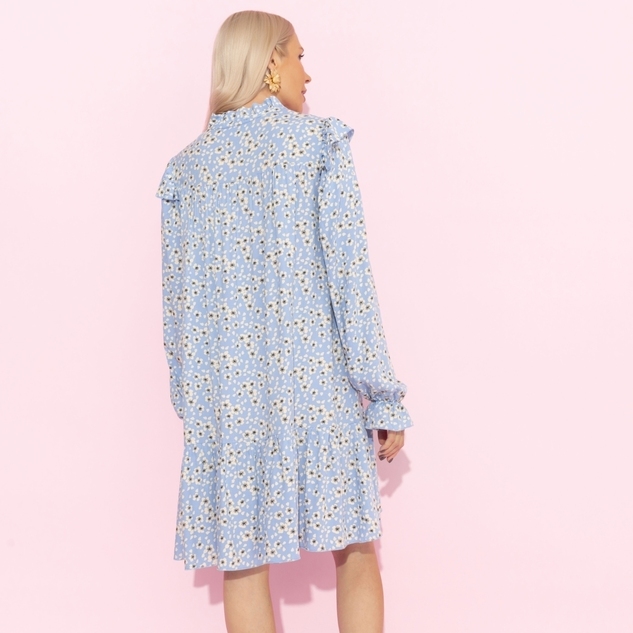 Платье Тонкий комплимент (голубое)