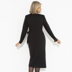 Платье Уйти чуть раньше (black). Состав: 65% п/э, 30% вискоза, 5% эластан