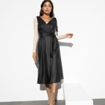 Сарафан Мисс Исключительность (с поясом). Состав: 55% п/у волокно, 45% полиэстер