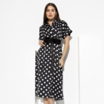 Платье Украшение леди (black elegant, с поясом). Состав: 100% п/э