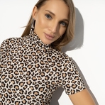 Водолазка Сила нежности (leopard print). Состав: 65% п/э, 30% вискоза, 5% стрейч