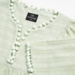 Блуза Летний фольклор (зеленая). Состав: 100% хлопок