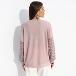 Роскошь без пафоса (розовый). Состав: 65% п/э, 30% вискоза, 5% спандекс