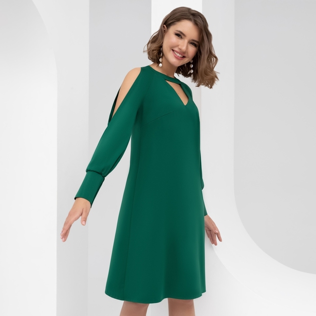 Платье Новые стандарты красоты (изумруд) 