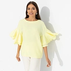 Блуза с акцентными рукавами Молниеносная влюбленность (sunny)