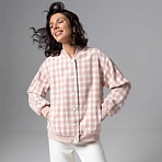 Бомбер на подкладе Движение вперед (розовый)