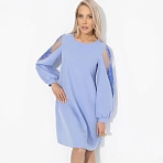 Платье с кружевными вставками Секрет любви (голубое)