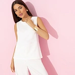 Блуза прямого кроя Кейт Мосс отдыхает (white)